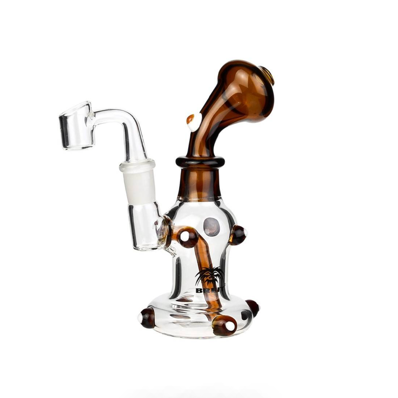 DAB Bong Verre - Bubbler Breit Brun (17cm)