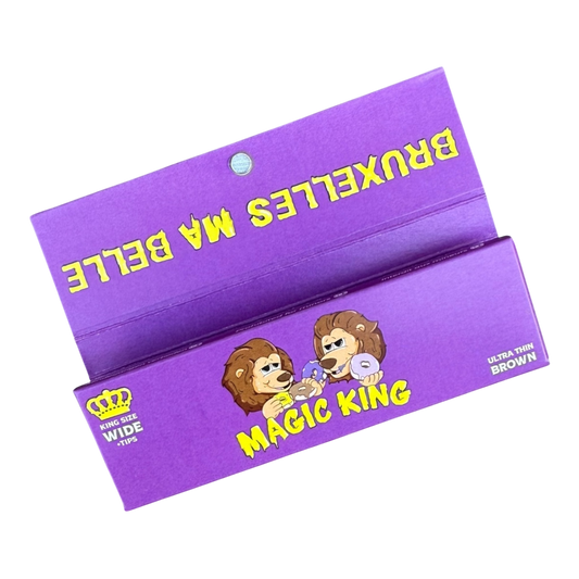 Magic King Donuts Mauve + TIPS - Feuilles à Rouler Large "Non Blanchis"