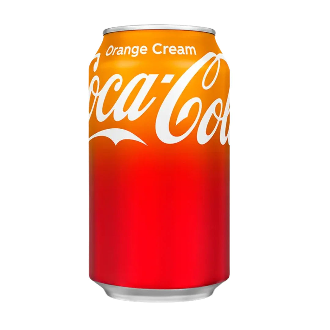 Coca-Cola Orange Cream 355ml - Soda américain à l’orange crémeuse, goût glacé original, édition rare et rafraîchissante.