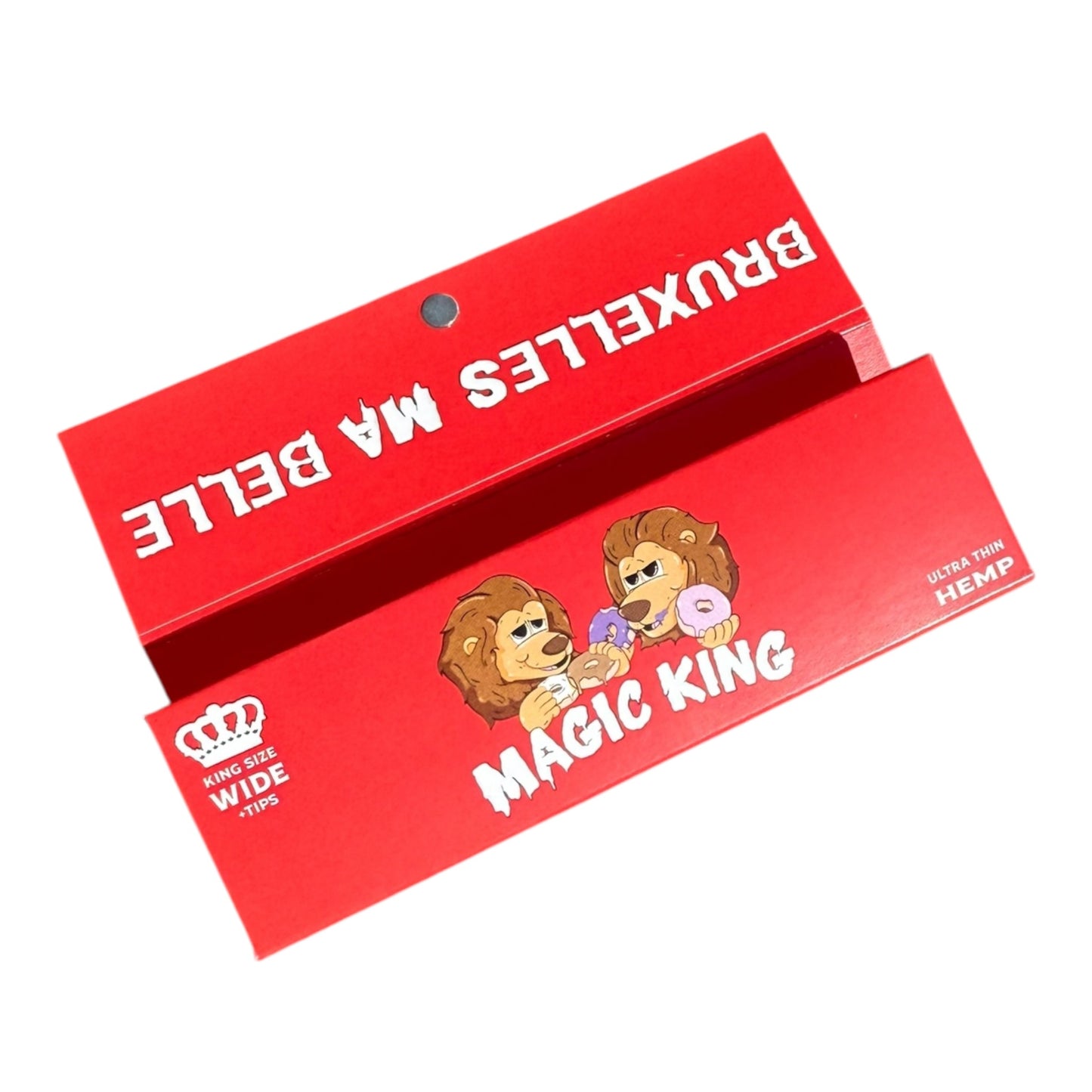Feuilles Artistiques Donuts Rouge "Chanvre" + TIPS – Magic King Édition Ultra Fin "Large"