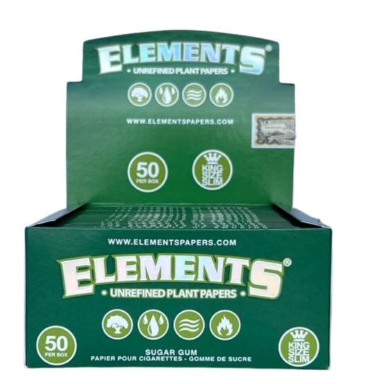 Elements 1/4 - Feuilles à Rouler KS Slim (Vert)
