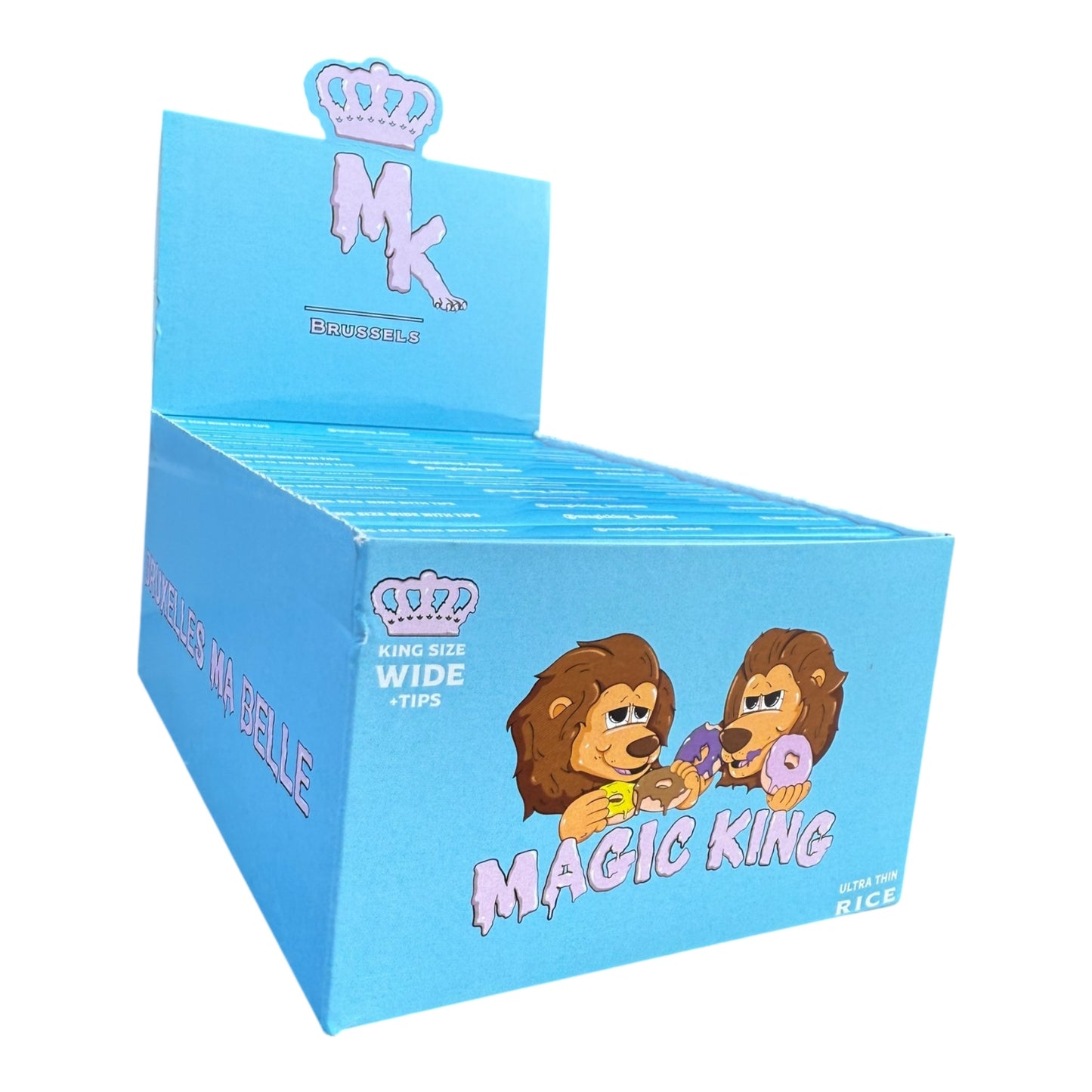 Magic King Donuts Bleu + TIPS - Feuilles à Rouler Large "Riz"
