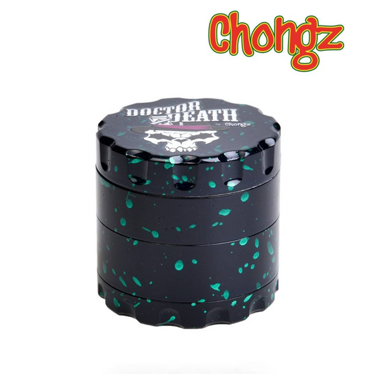 Grinder Chongz "60mm" - Dead Head Noir & Vert (4pièces)