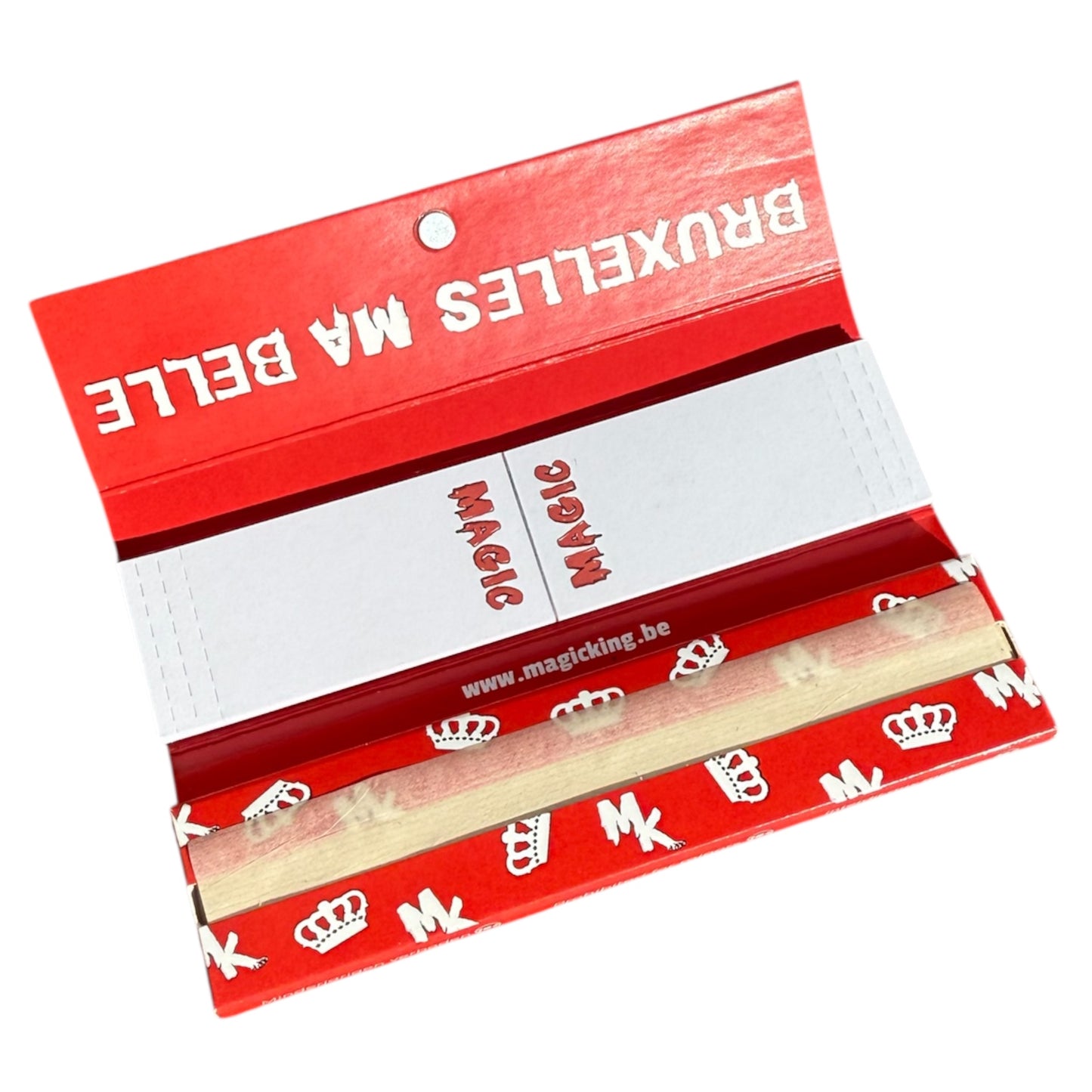 Feuilles Artistiques MK Rouge "Chanvre" + TIPS - Magic King Édition Ultra Fin "Slim"
