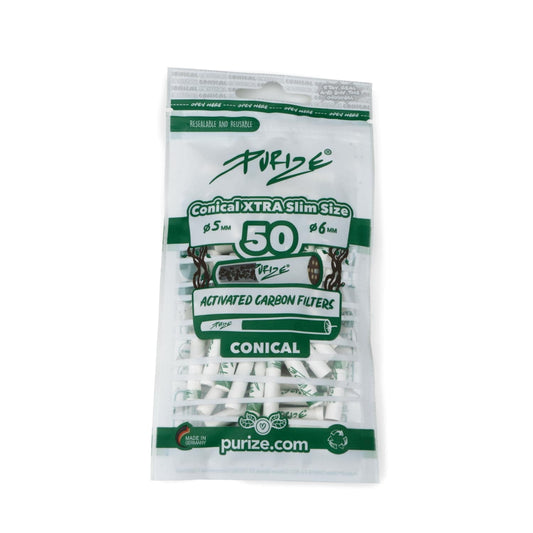 Filtres Charbons PRZ Bag "CONICAL" - Xtra Slim 6mm (x50)