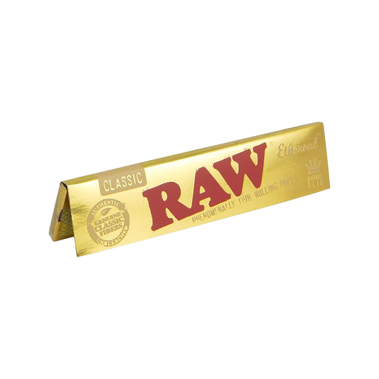 RAW ETHEREAL "Feuilles à Rouler" - KS Slim (Gold)