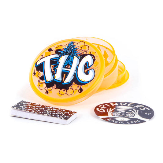 Grinder Plastique - Weed/Cannabis/THC (2pièces)