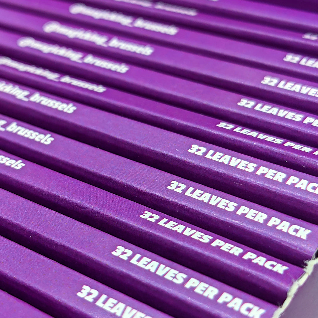 Magic King Donuts Mauve - Feuilles à Rouler Large "Non Blanchis"