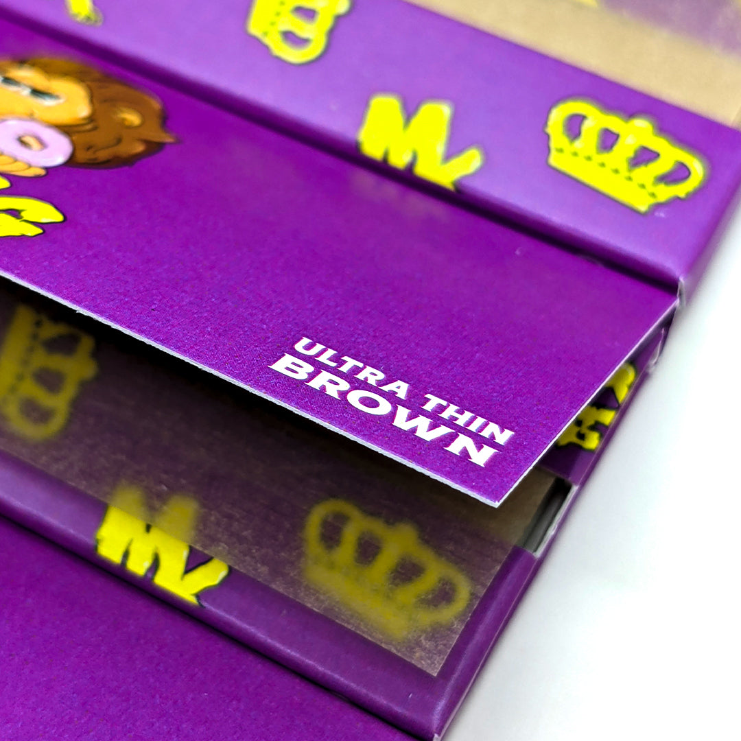 Magic King Donuts Mauve - Feuilles à Rouler Large "Non Blanchis"