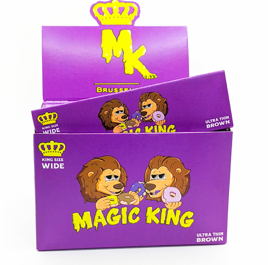 Magic King Donuts Purple - Rolling Papers Wide (Unbleached)