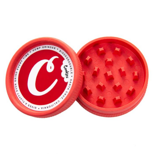 Cookies x Santa Cruz Grinder Chanvre - Rouge (2pièces)