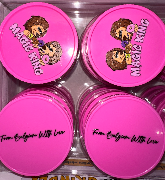 Magic King Grinder Plastique Rose - Lions Donuts (2pièces)