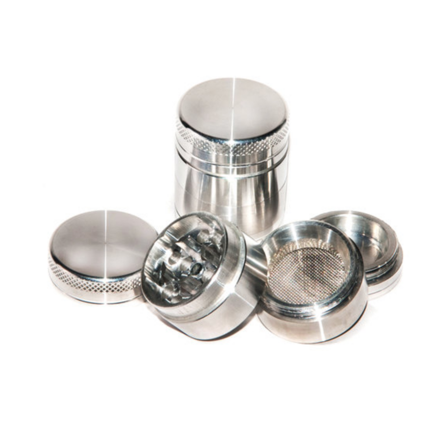 Grinder Aluminium "30mm" - Silver (4pièces)