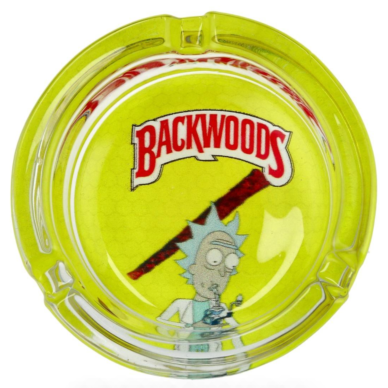 Glass Ashtray - Backwoods Rick & Morty (85mm)