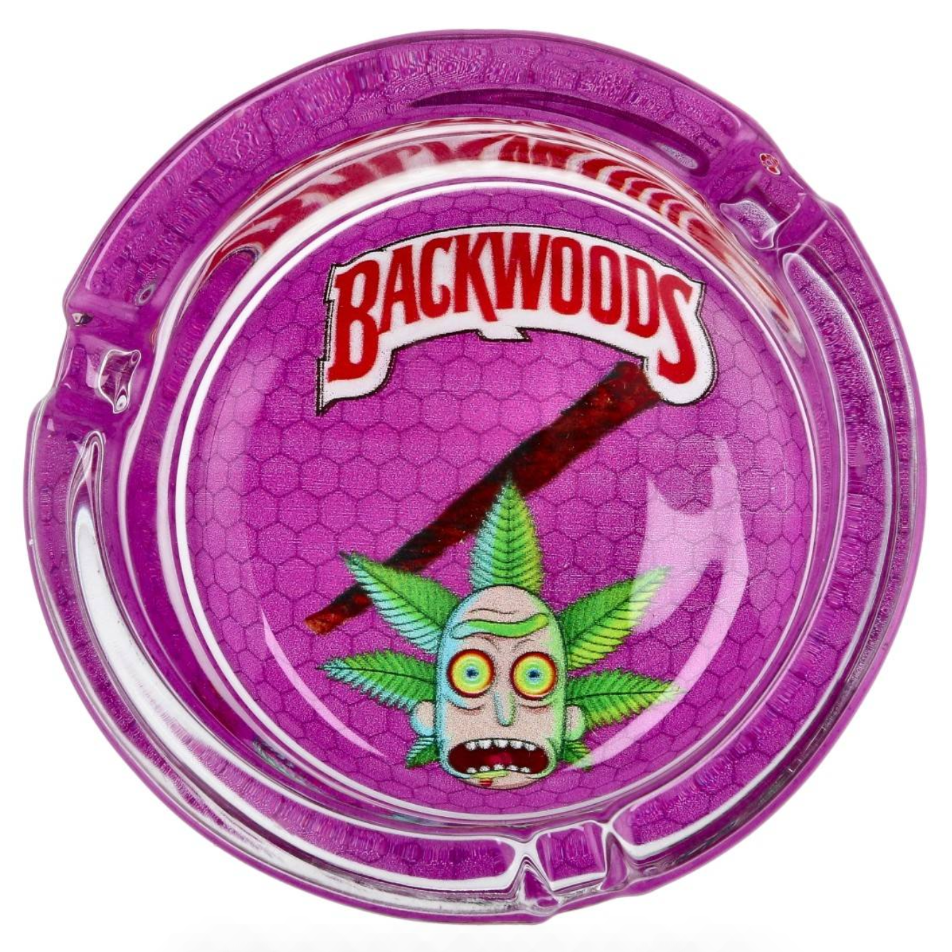 Glass Ashtray - Backwoods Rick & Morty (85mm)