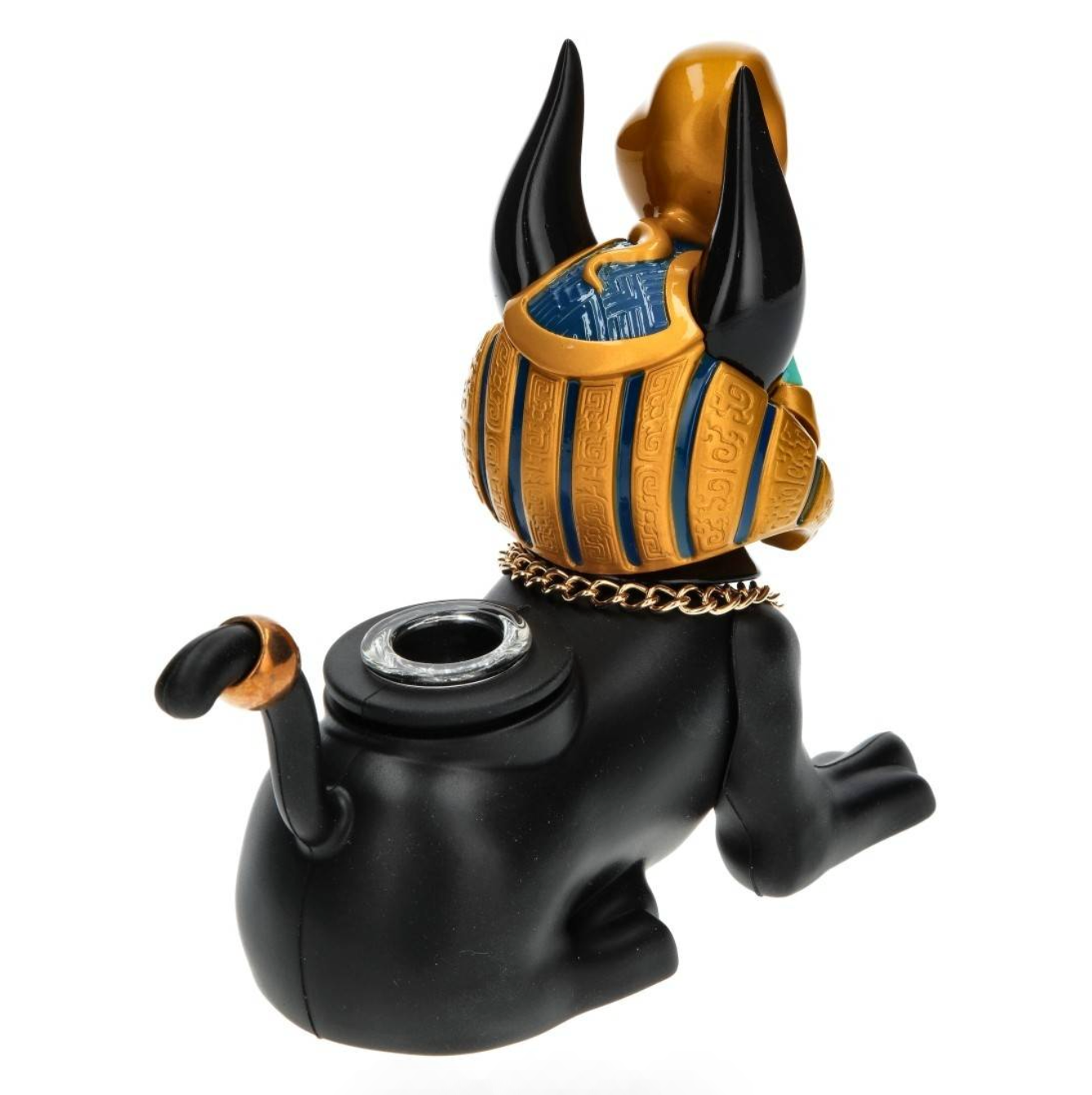 Bong Silicone Noir - Anubis Egypte (13cm)