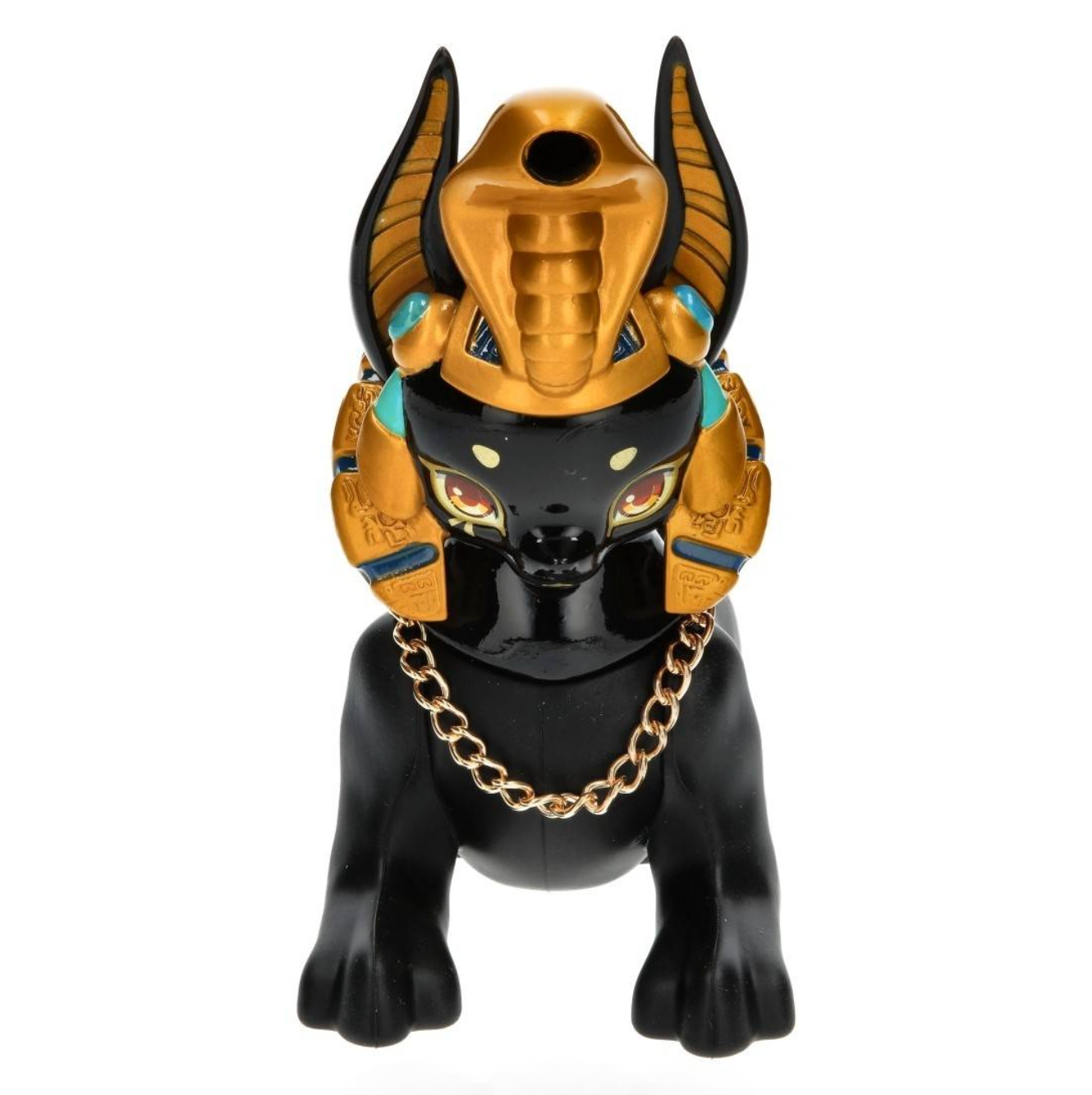 Bong Silicone Noir - Anubis Egypte (13cm)