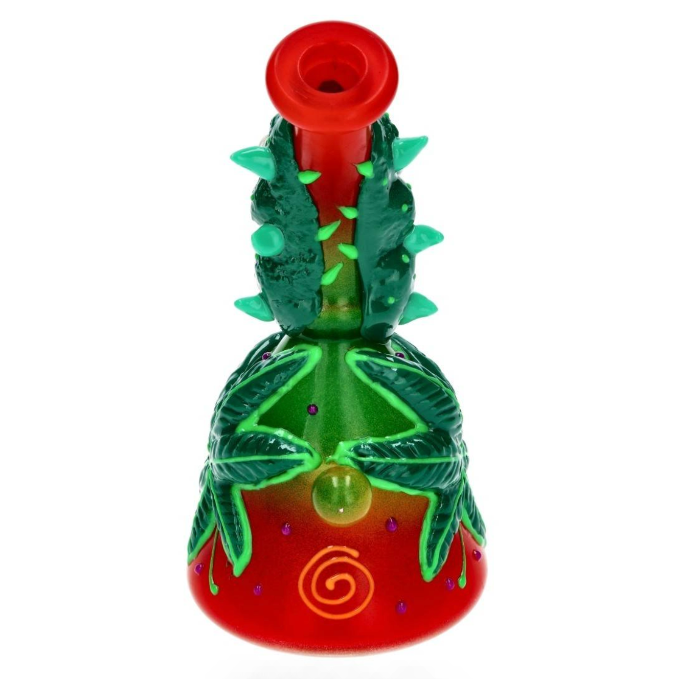 Bong Mini Verre - Crazy Leaf (17cm)