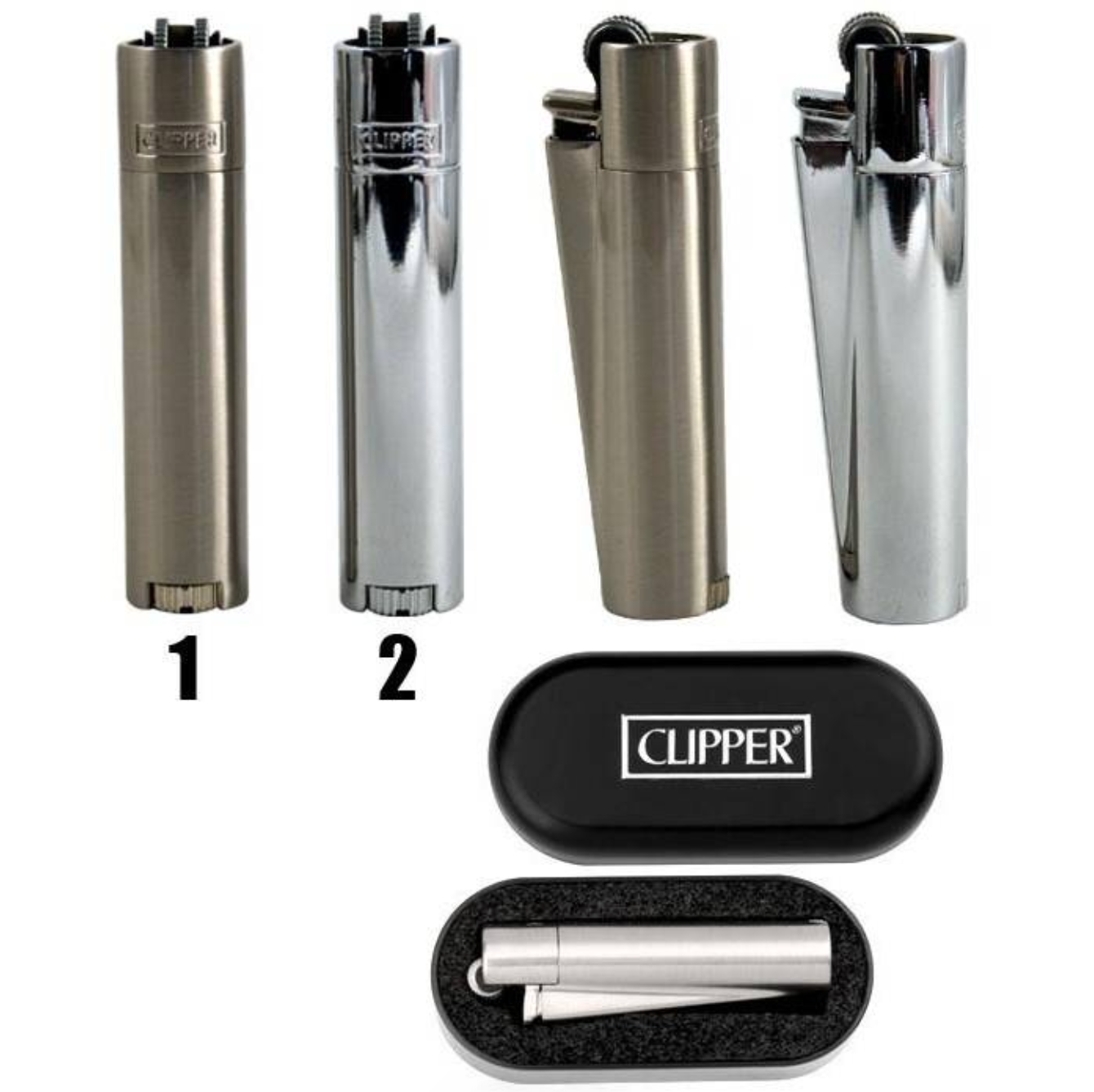 Clipper Métal - Silver/Bronze (1pièce)