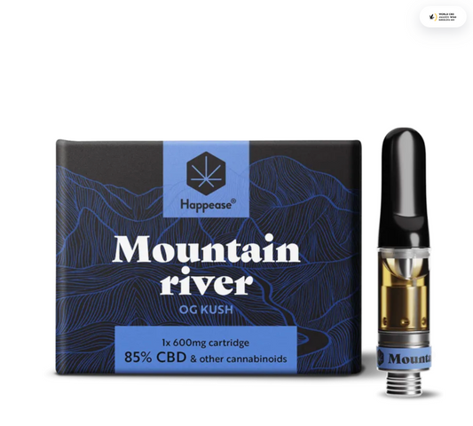 Happease Vape Pen "RECHARGE" - 1X Mountain River "OG KUSH" (85%)