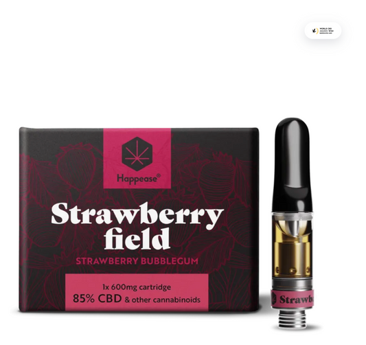 Happease Vape Pen "RECHARGE" - 1X Strawberry Field "Strawberry Bubblegum" (85%)