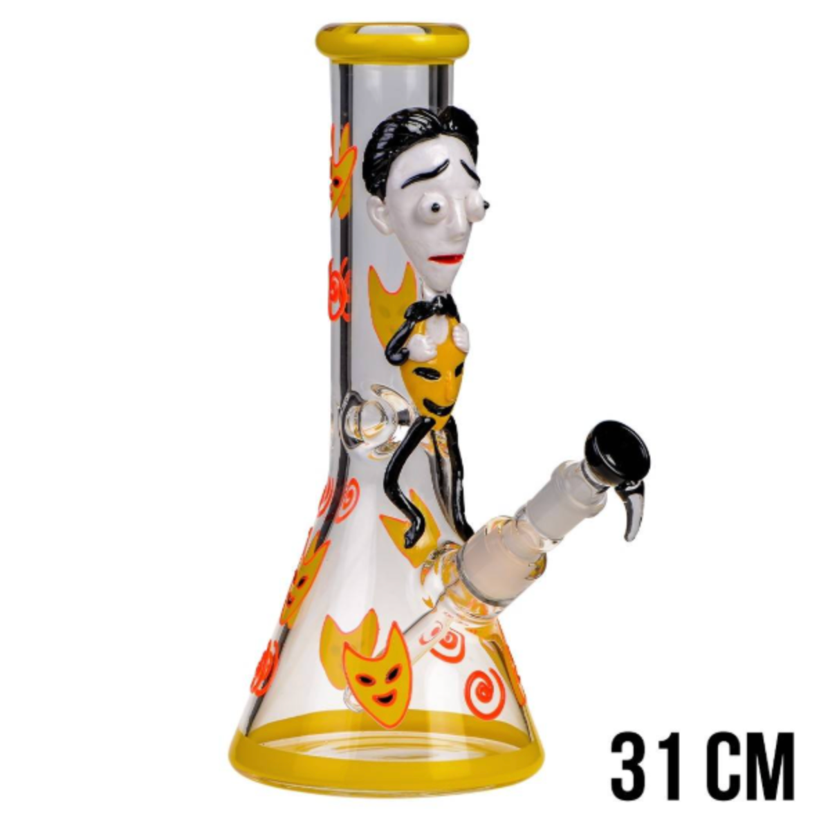 Bong Verre - Yellow Groom (31cm)