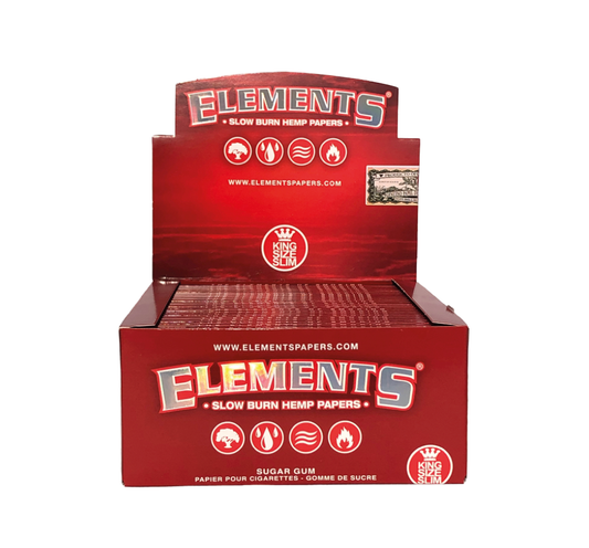 ELEMENTS - Papier à Rouler KS Slim (Rouge)