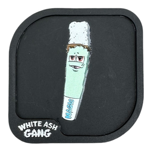 Magic King Chanvre Grinder Carré Noir - White Ash Gang (2pièces)