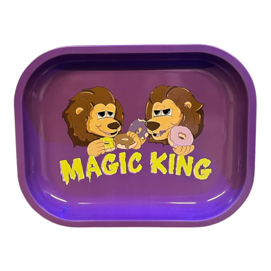 Plateau Métal "Magic King" Mauve - Lions Donuts (Small)