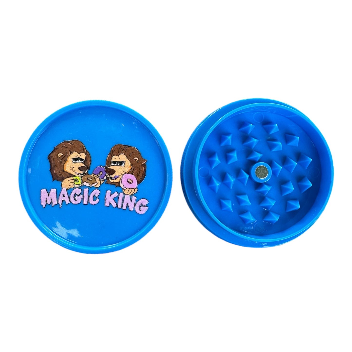 Magic King Grinder Plastique Bleu - Lions Donuts (2pièces)