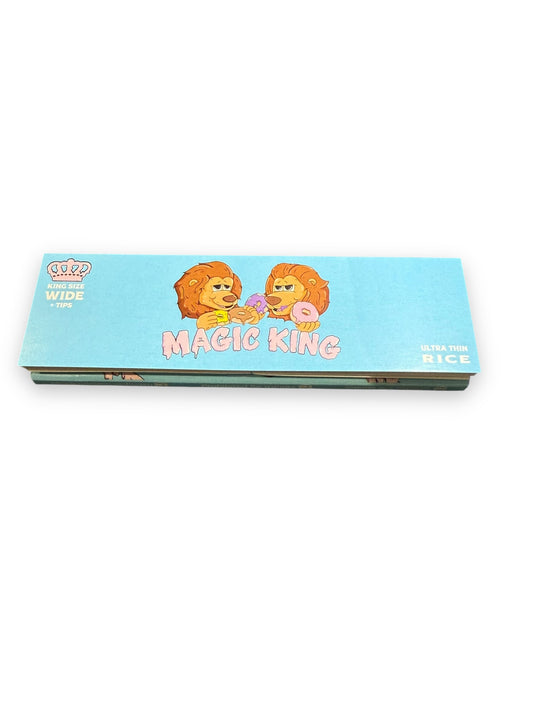 Magic King Donuts Blue - Rolling Papers Wide (Rice)