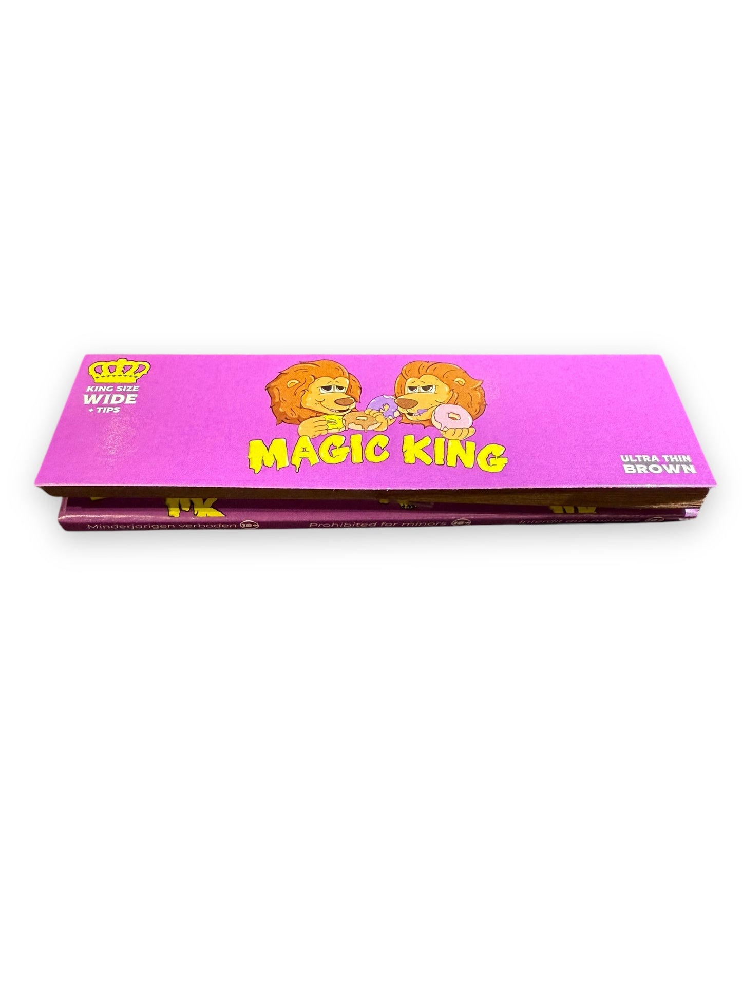 Magic King Donuts Mauve + TIPS - Feuilles à Rouler Large "Non Blanchis"