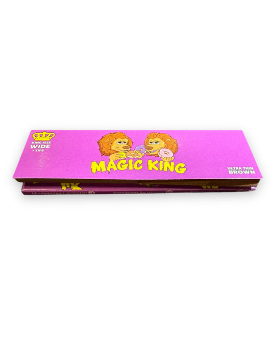 Magic King Donuts Purple - Rolling Papers Wide (Unbleached)