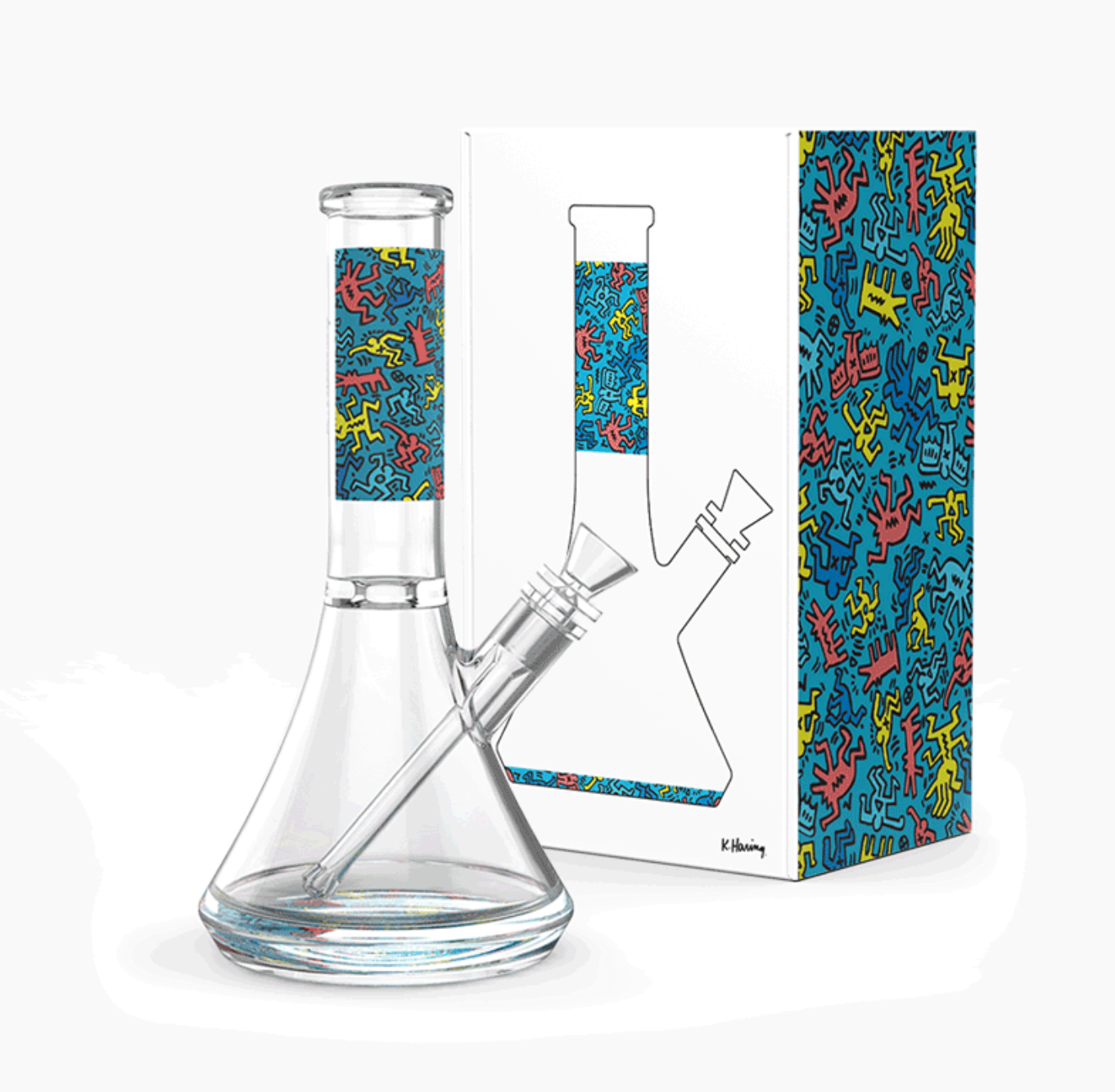 K. Haring - Bong Waterpipe (Bleu)