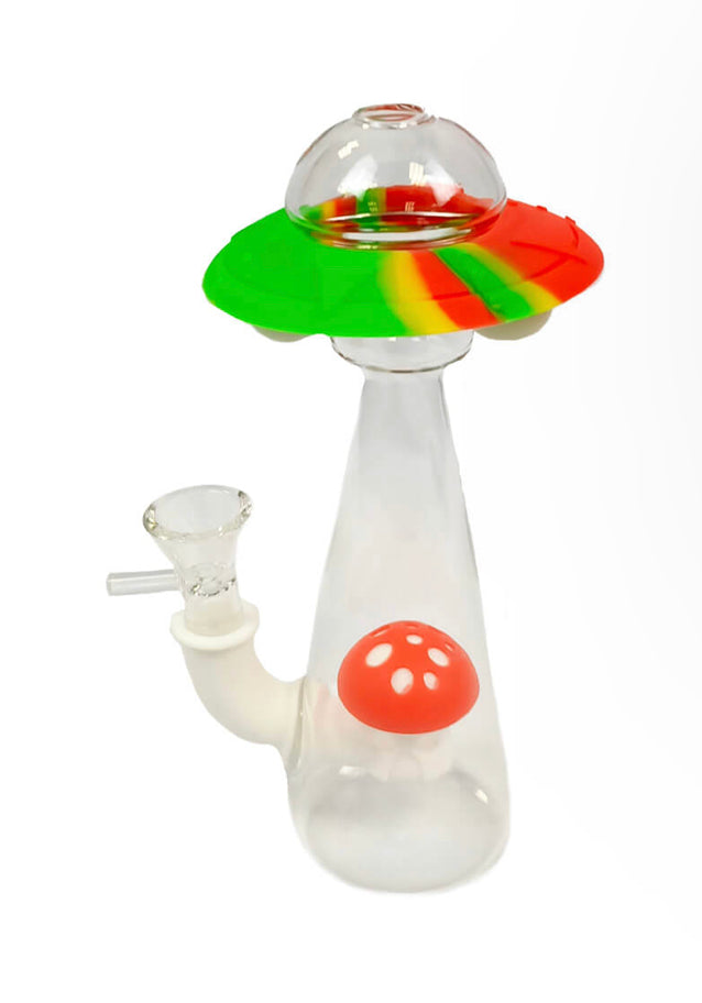 Bong Verre & Silicone Glow - Champignon Espace