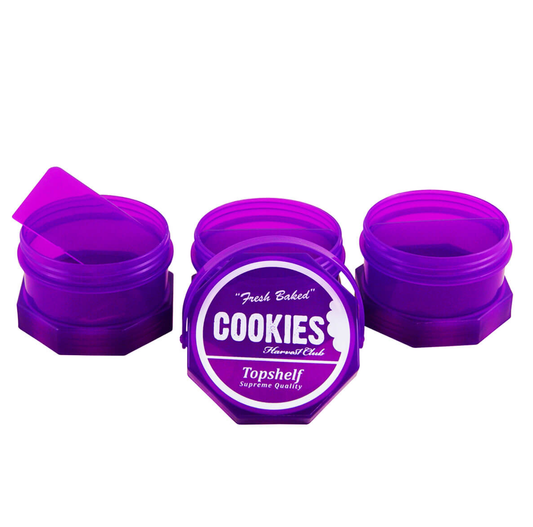 Cookies Stockage Stackable - Mauve (3pièces)