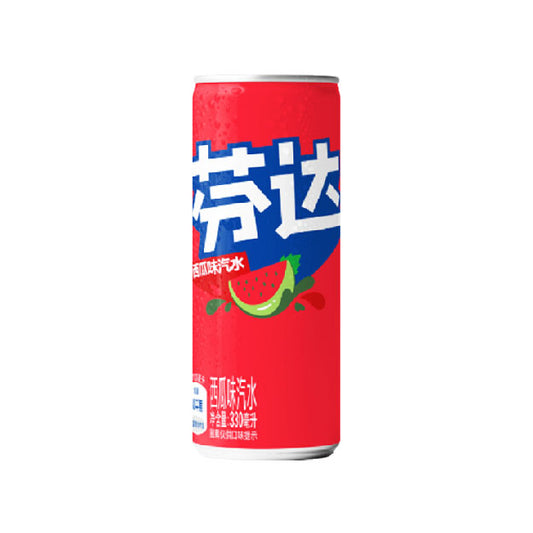 Fanta Asia Pastèque 330ml - Soda pétillant asiatique à la pastèque, goût sucré et frais, édition rare.