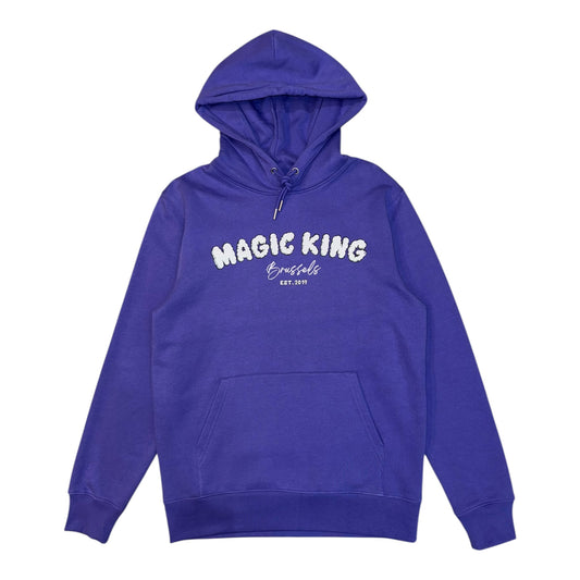 Hoodie mauve Magic King avec inscription Magic King Brussels Since 2019 