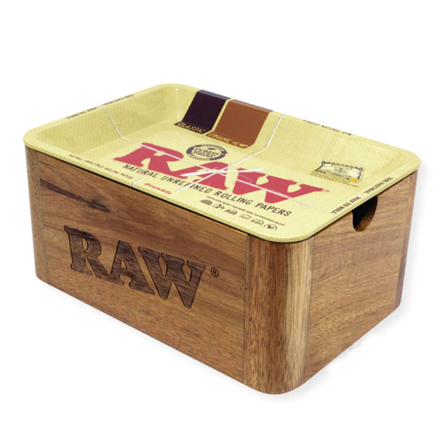 Raw Boîte + Plateau "2 en 1" - Bois (S)