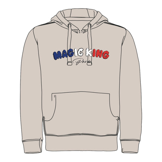 Hoodie MK - Magic King Paris Off White