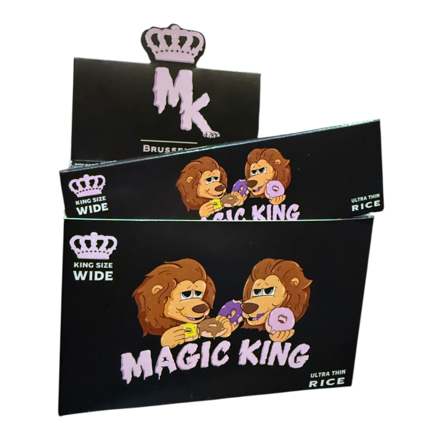 Magic King Donuts Black "5ème Anniversaire" - Feuilles à Rouler Large "Riz"