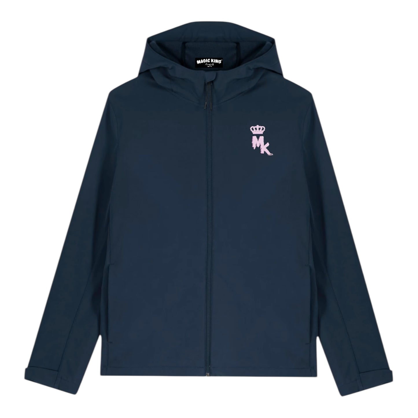 Veste Magic King High Tech bleu French Navy logo rose pastel