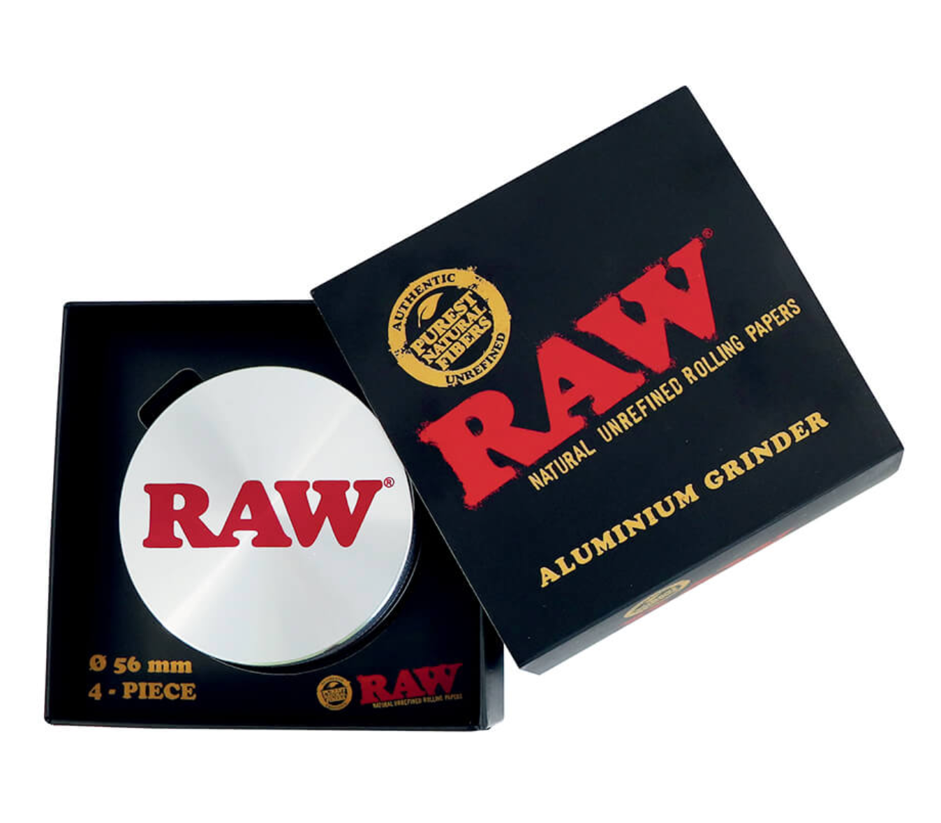 RAW Grinder Métal - Silver (4pièces)