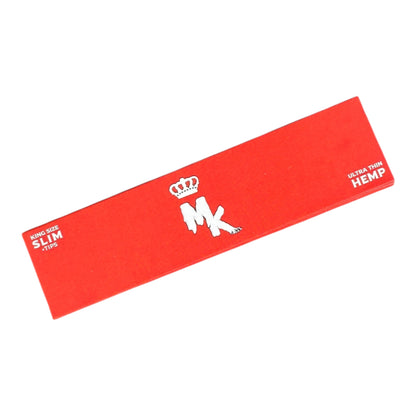 Feuilles Artistiques MK Rouge "Chanvre" + TIPS - Magic King Édition Ultra Fin "Slim"