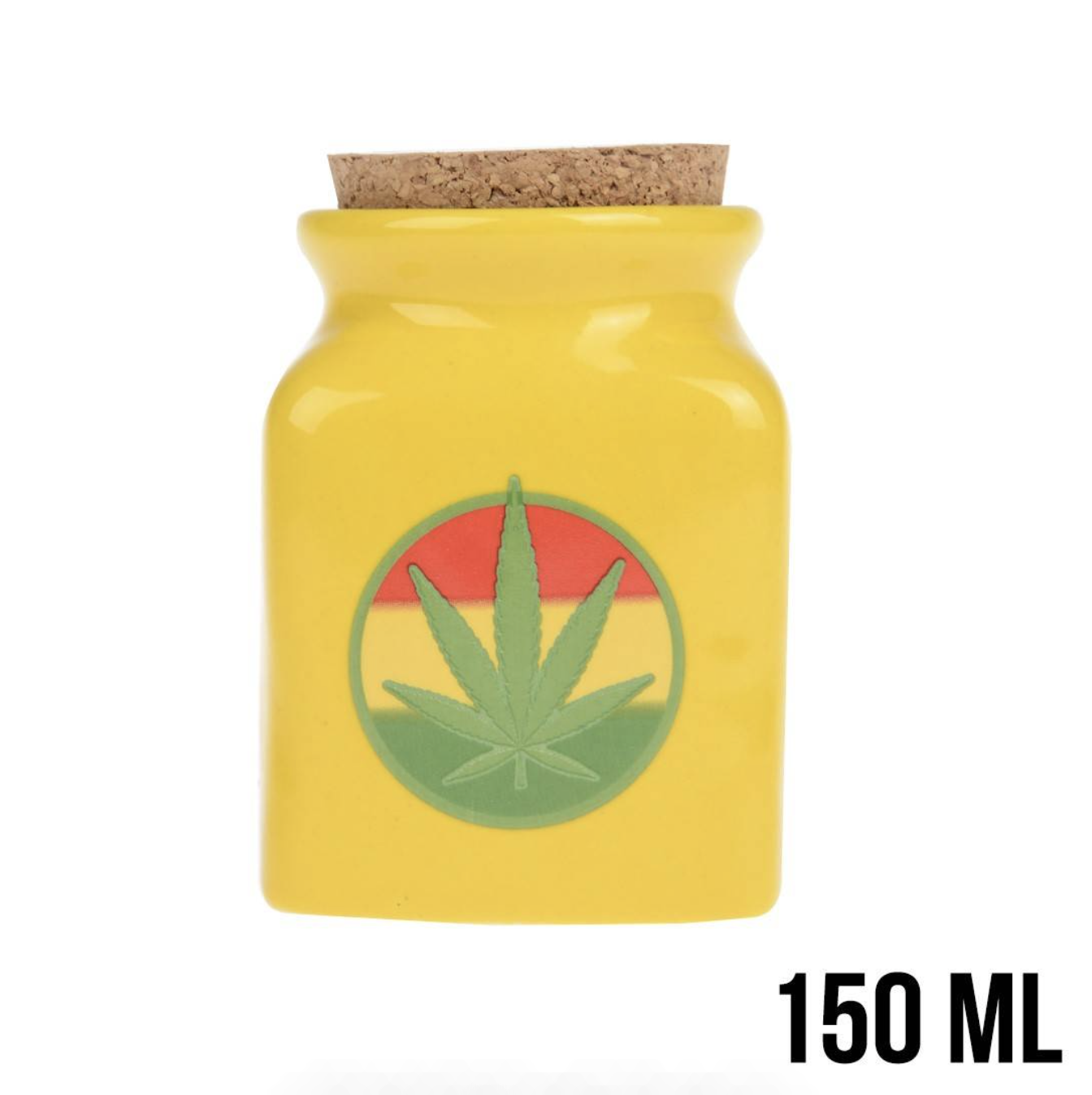 Yellow Glass Storage Container - Rasta Ceramic (150ml)