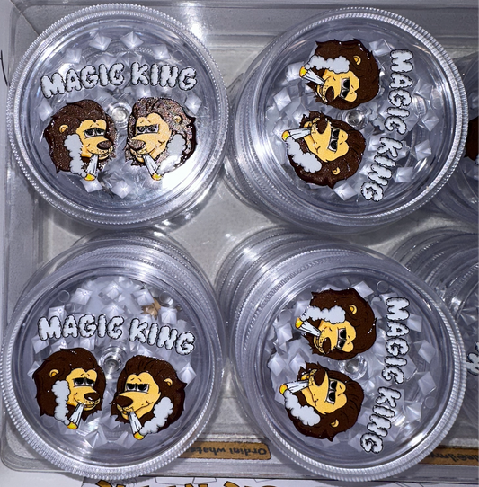 Grinder Plastique Magic King - Lions Smoking