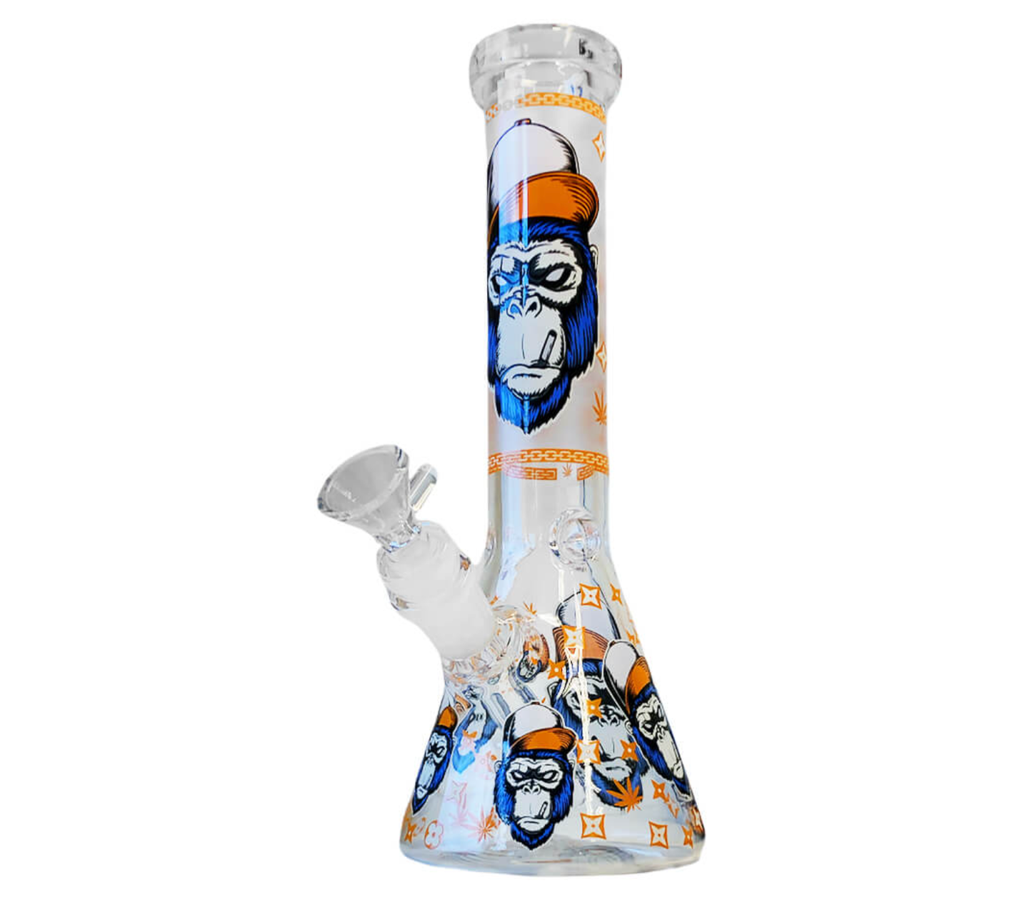 Bong Verre Glow - GORILLA Orange (25cm)