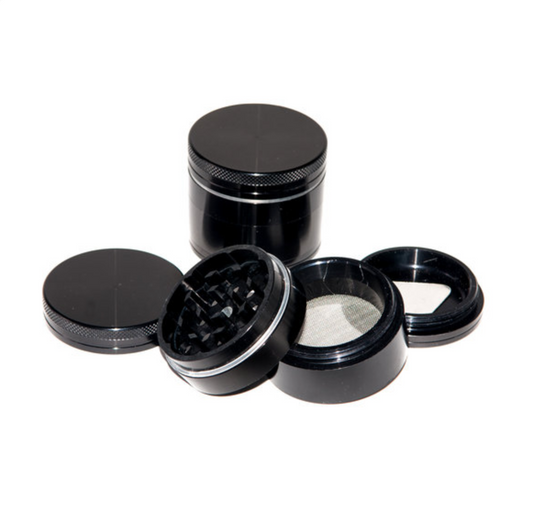 Grinder Aluminium "50mm" - Noir (4pièces)