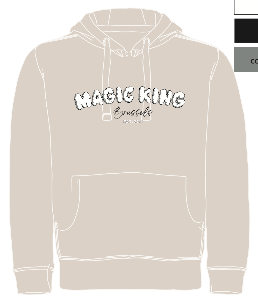 Magic King Hoodie Off White - MK Brussels "Since 2019"