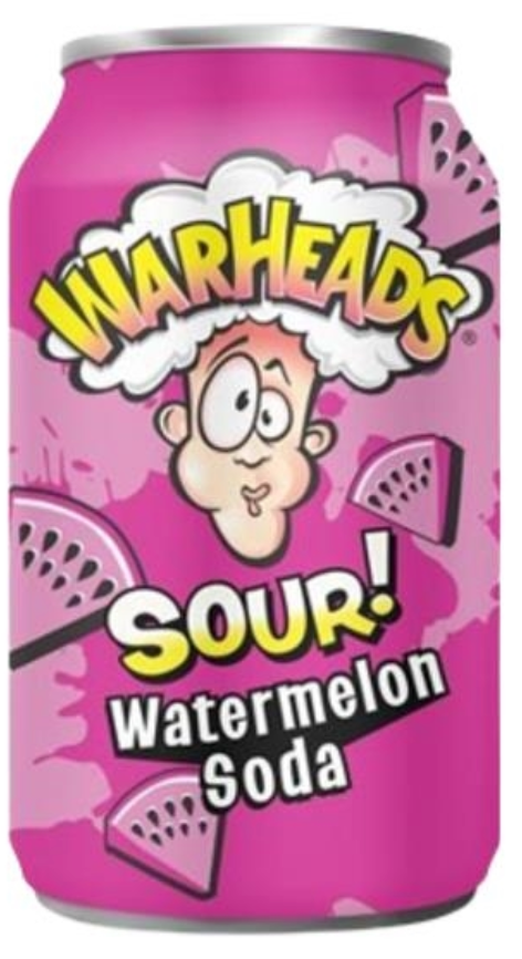 Warheads Pastèque - Sour Soda (330ml)